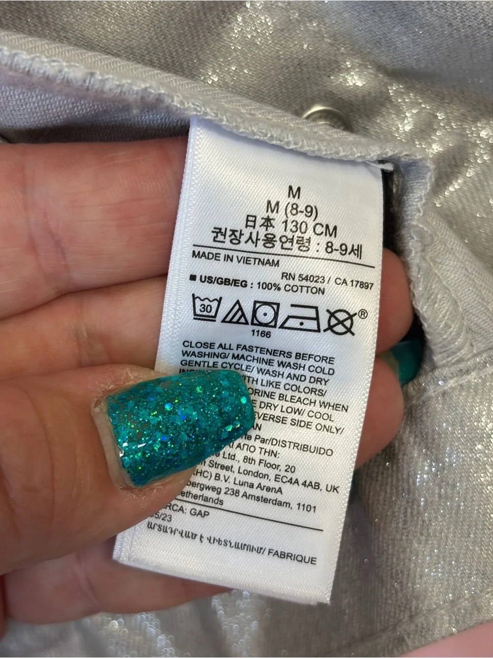 GAP Metallic Silver Denim Jacket - Women's